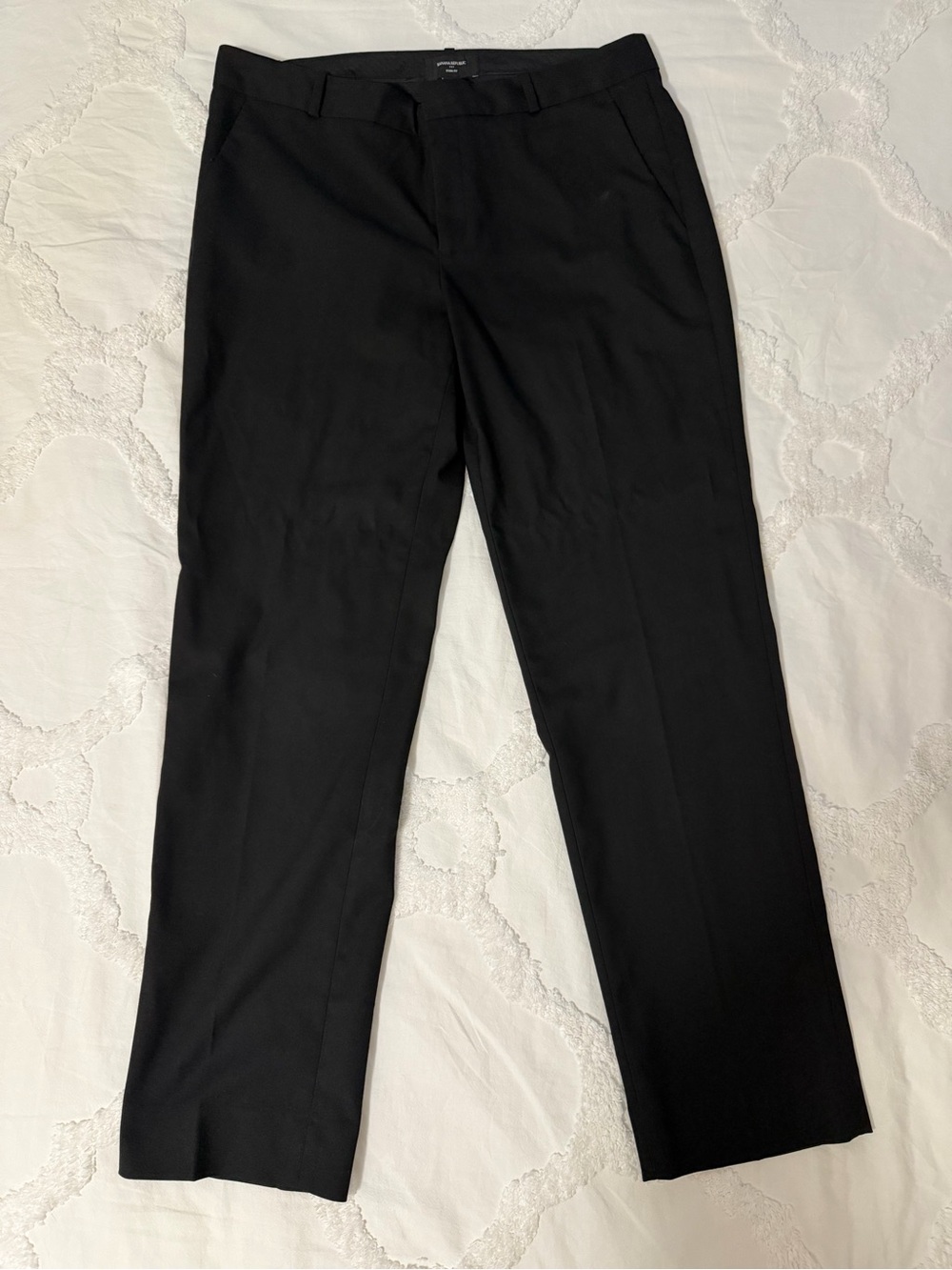 Banana Republic Black Ankle-Length Straight Pants